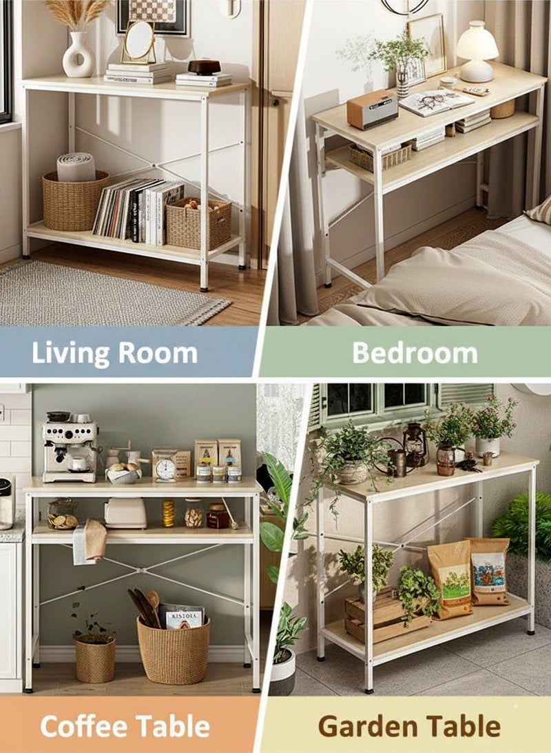 إيه جي دي طاولة كونسول ذات مستويين، قابلة للتعديل لغرفة المعيشة، المدخل، غرفة النوم 100*30*93سم - Image 4